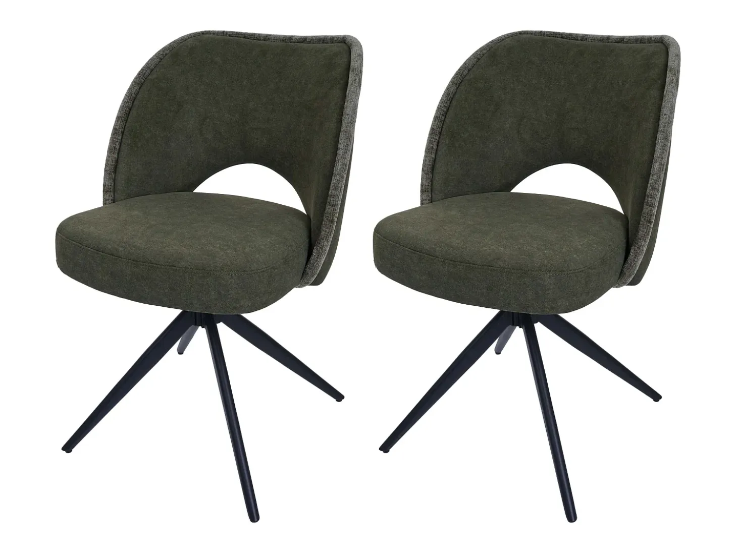 Silla de comedor MCW-N72 (set de 2), verde