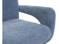 Silla de comedor MCW-O78, gris azulado