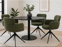 Silla de comedor MCW-O77, verde oliva