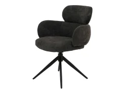 Silla de comedor MCW-O77 (juego de 6), antracita