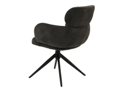 Silla de comedor MCW-O77 (juego de 6), antracita