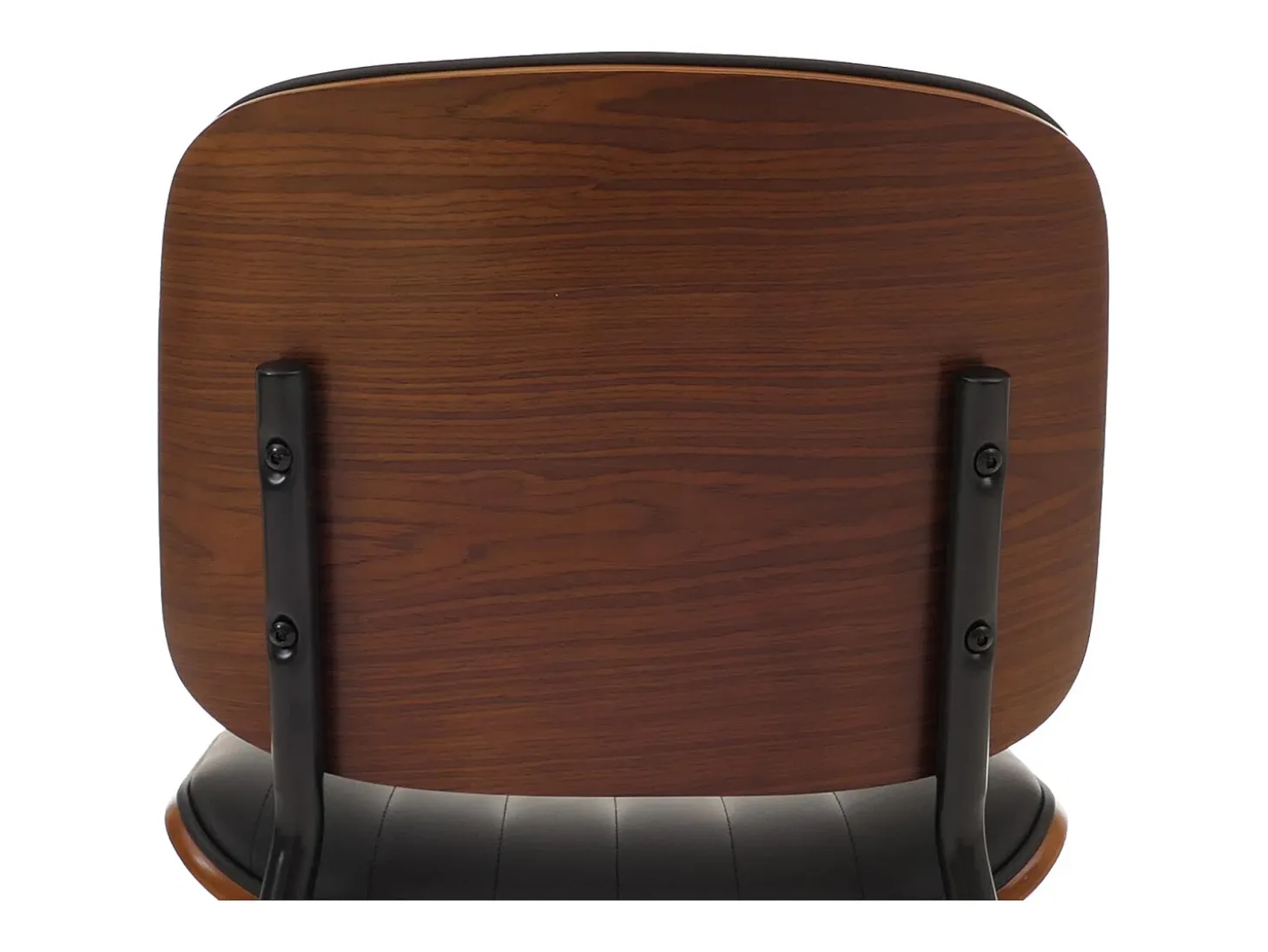 Silla de comedor MCW-O44 (juego de 6), aspecto nogal, negro