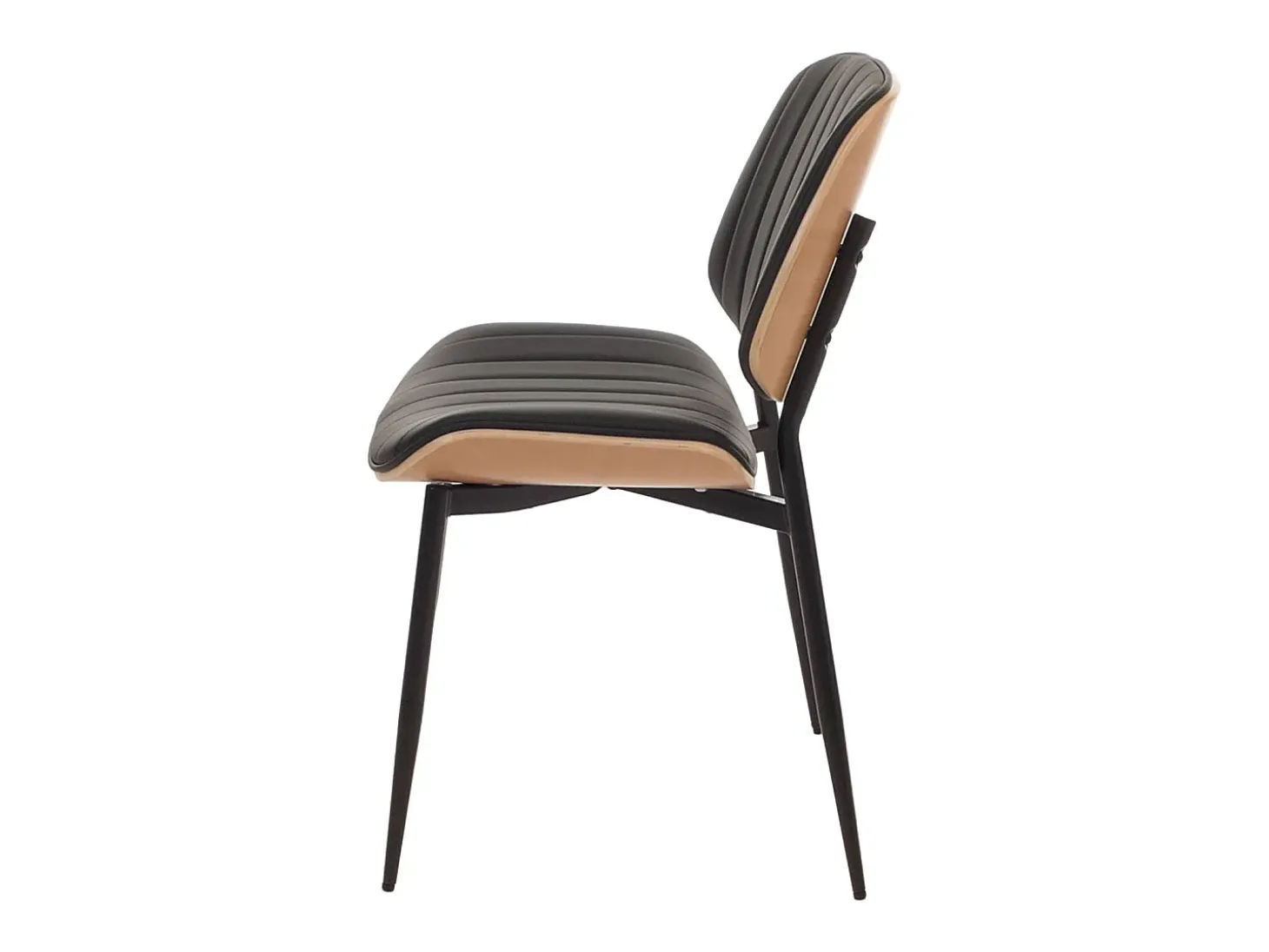 Silla de comedor MCW-O44 (juego de 6), natural, blanco