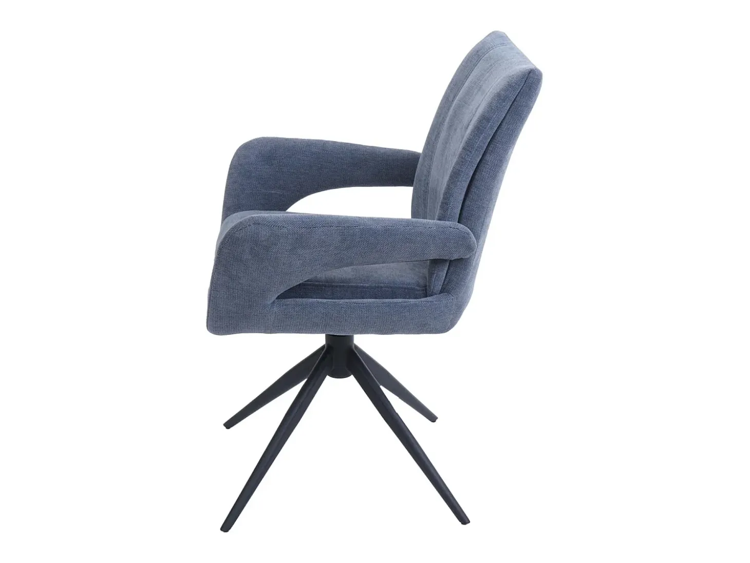 Silla de comedor MCW-O78 (juego de 6), gris azulado