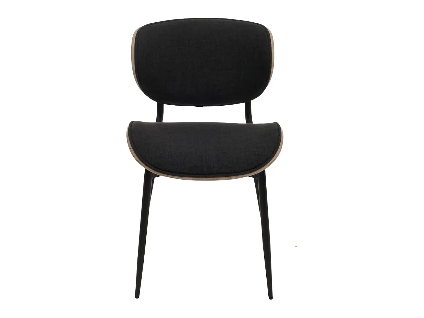 Silla de comedor MCW-O45 (juego de 6), natural, gris oscuro