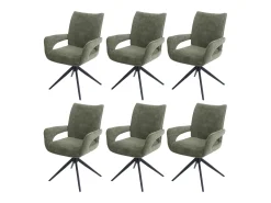 Silla de comedor MCW-O78 (juego de 6), verde