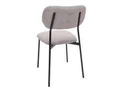 Silla de comedor MCW-O26 (juego de 6), gris claro