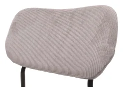 Silla de comedor MCW-O26 (juego de 6), gris claro