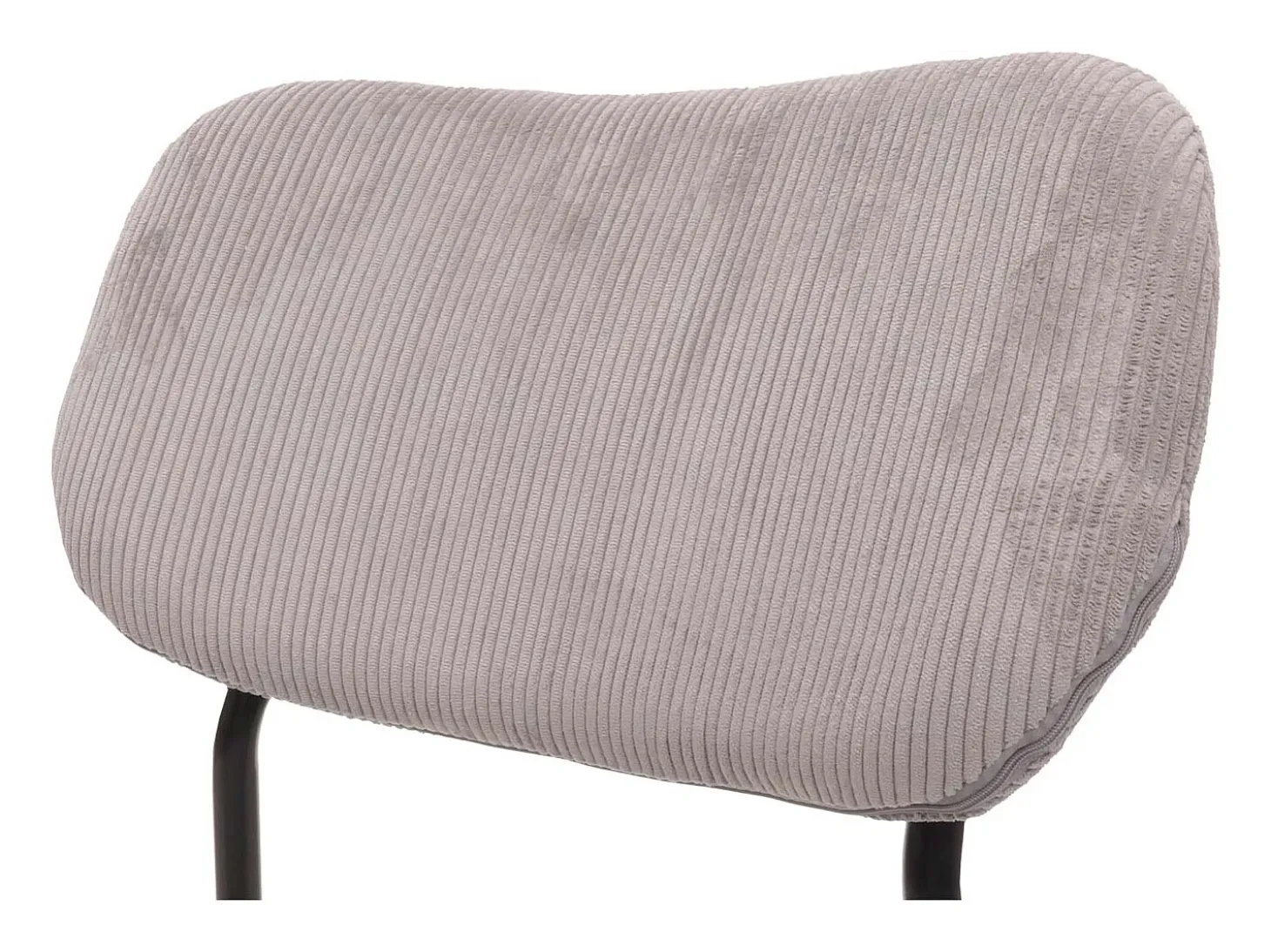 Silla de comedor MCW-O26 (juego de 6), gris claro