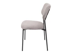 Silla de comedor MCW-O26 (juego de 6), gris claro