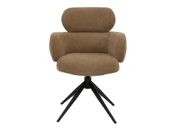 Silla de comedor MCW-O77 (juego de 6), marrón claro