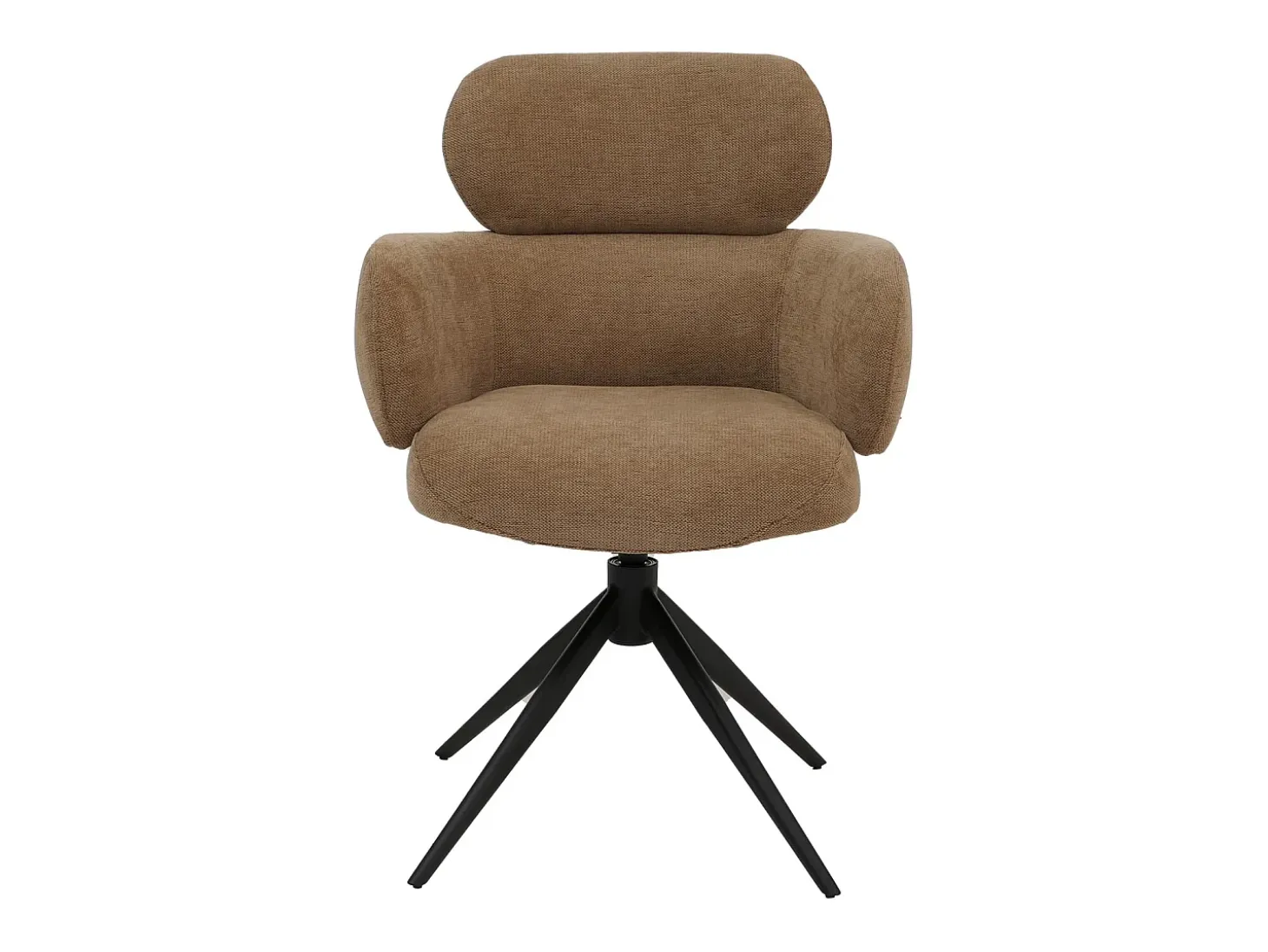 Silla de comedor MCW-O77 (juego de 6), marrón claro