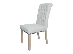 Silla de comedor MCW-O66 (juego de 6), blanco