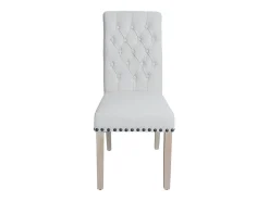 Silla de comedor MCW-O66 (juego de 6), blanco
