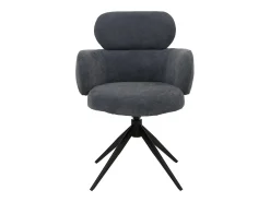 Silla de comedor MCW-O77 (juego de 6), gris azulado