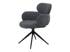 Silla de comedor MCW-O77 (juego de 6), gris azulado