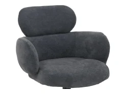 Silla de comedor MCW-O77 (juego de 6), gris azulado