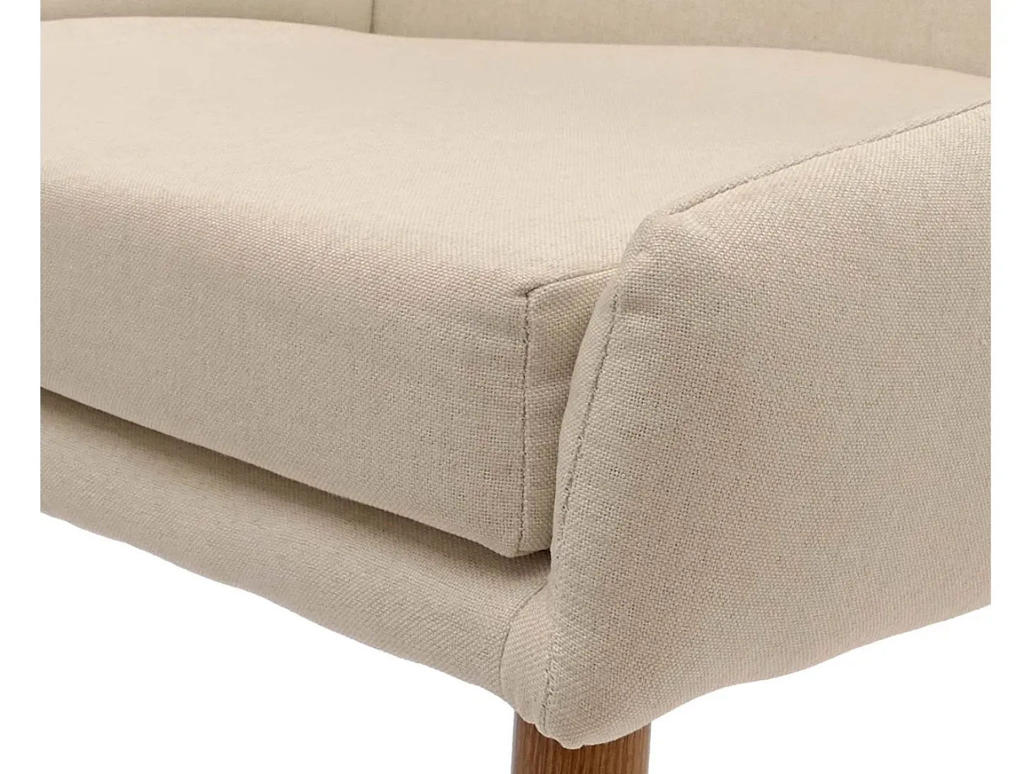 Silla de comedor MCW-O27 (juego de 6), beige