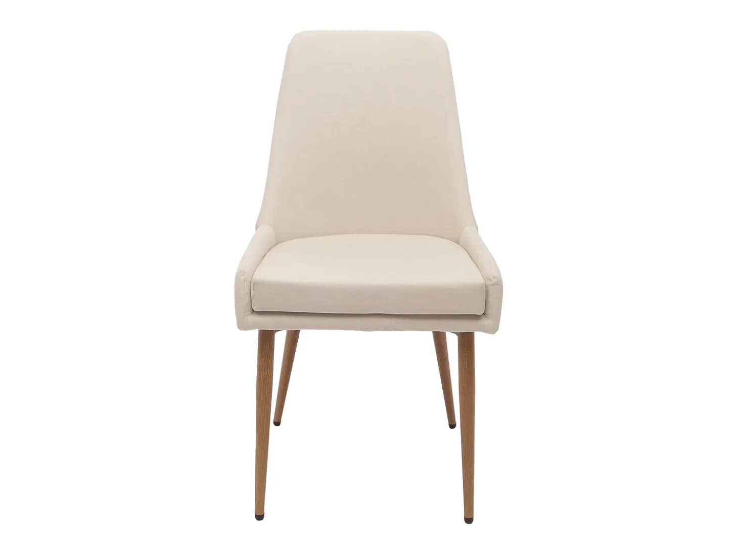 Silla de comedor MCW-O27 (juego de 6), beige