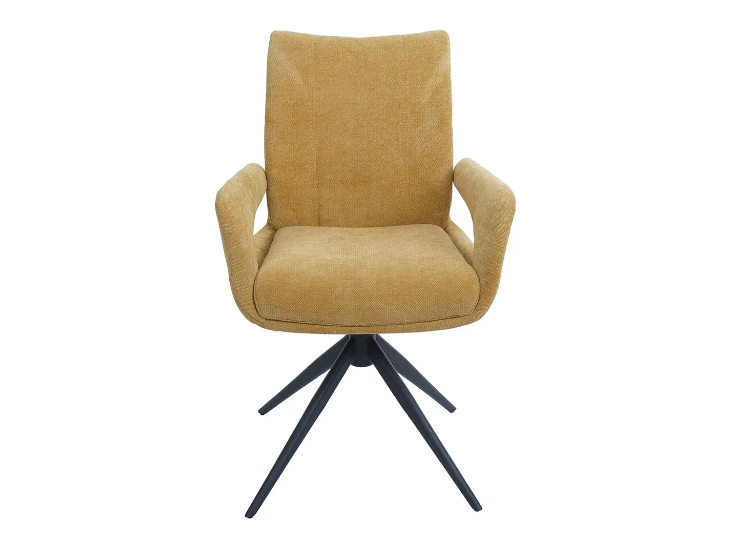 Silla de comedor MCW-O78 (juego de 6), amarillo mostaza