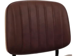 Silla de comedor MCW-O44 (juego de 6), natural, vintage marrón