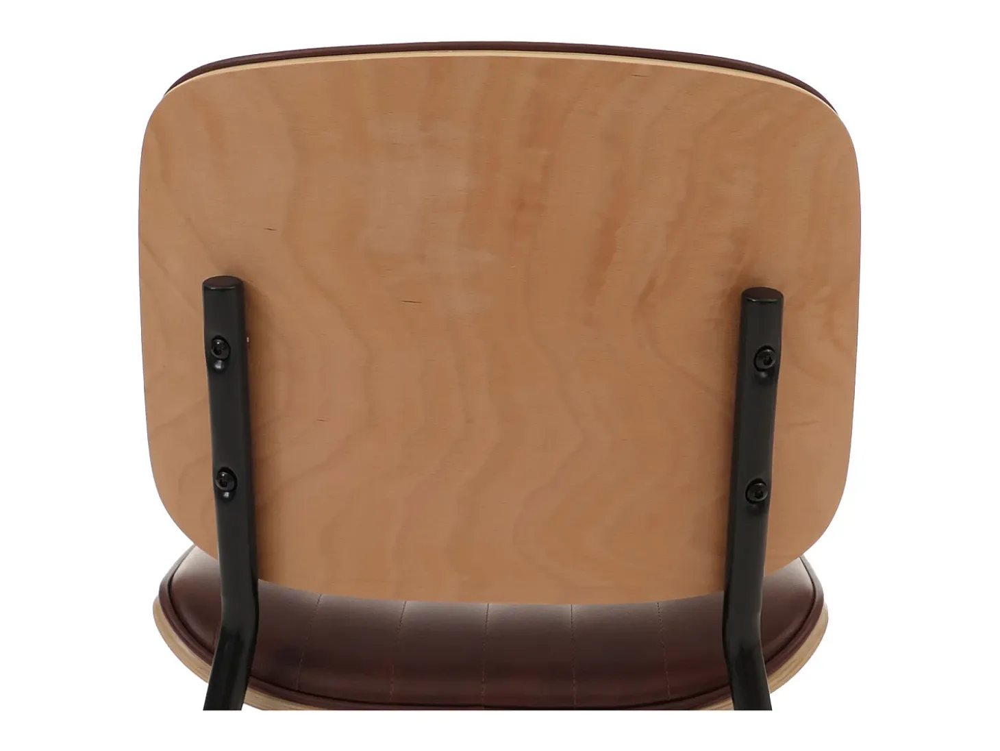 Silla de comedor MCW-O44 (juego de 6), natural, vintage marrón