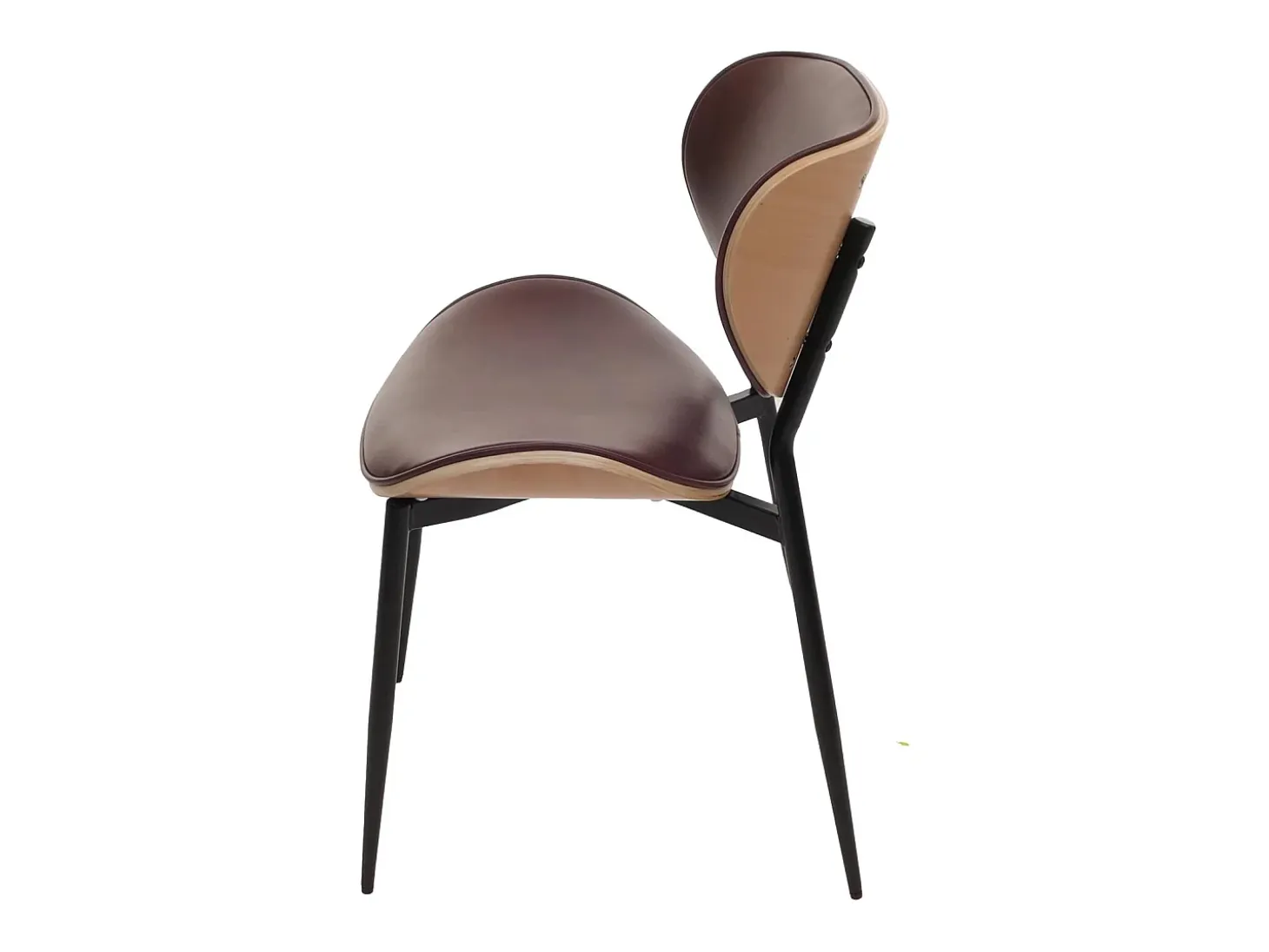 Silla de comedor MCW-O45 (juego de 6), natural, marrón vintage