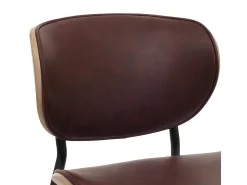 Silla de comedor MCW-O45 (juego de 6), natural, marrón vintage