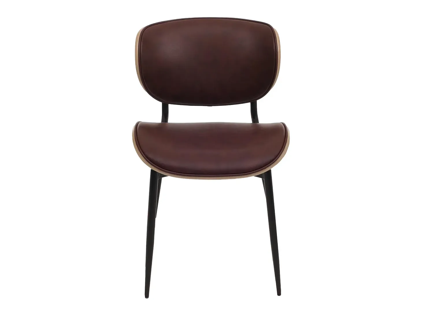 Silla de comedor MCW-O45 (juego de 6), natural, marrón vintage