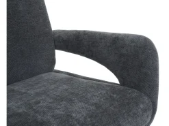 Silla de comedor MCW-O78 (juego de 6), gris oscuro