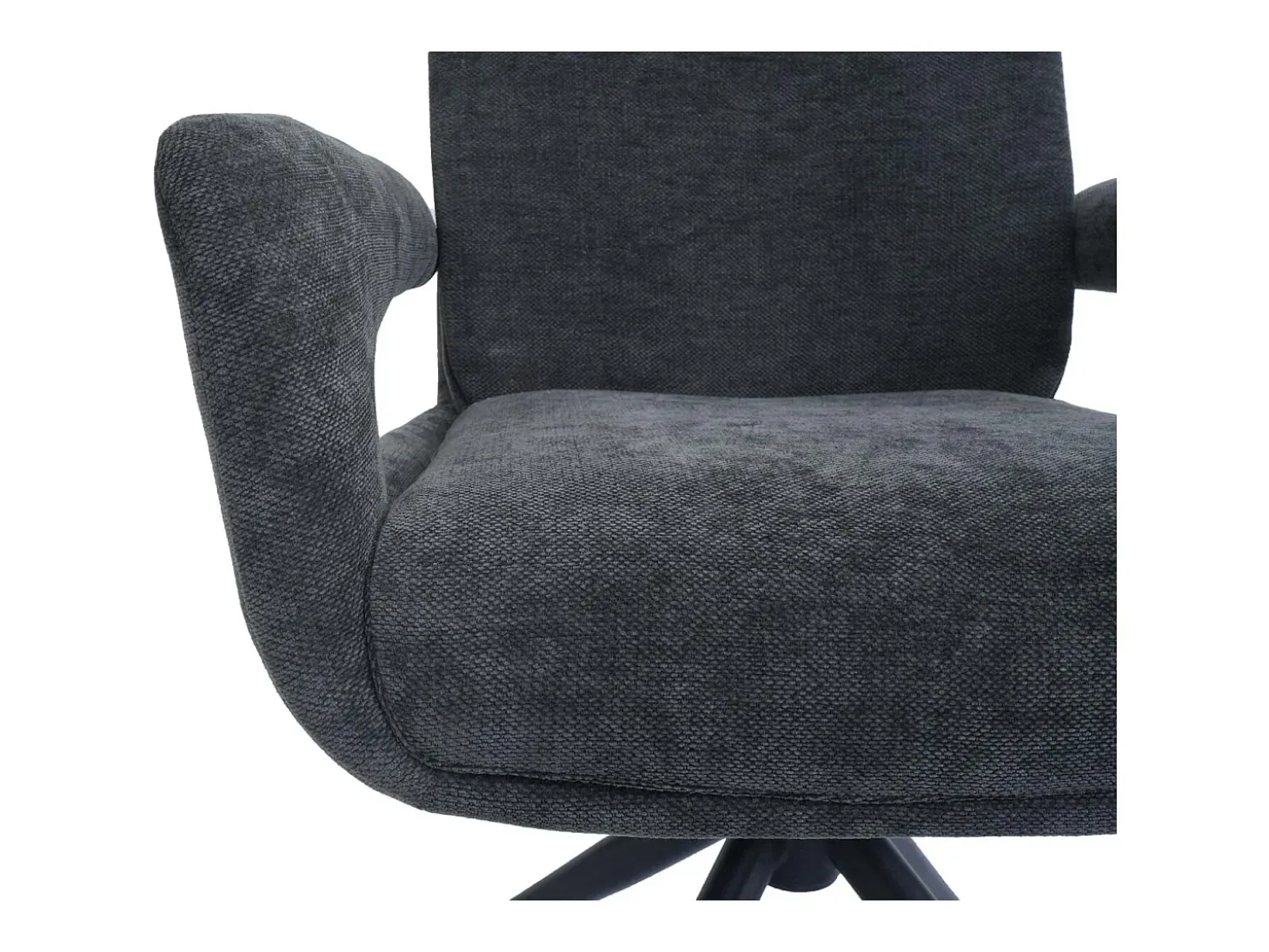 Silla de comedor MCW-O78 (juego de 6), gris oscuro