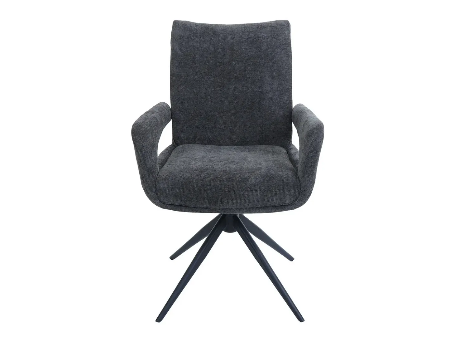 Silla de comedor MCW-O78 (juego de 6), gris oscuro
