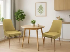 Silla de comedor MCW-O27 (set de 2), verde