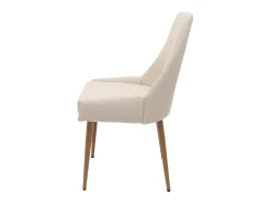 Silla de comedor MCW-O27 (set de 2), beige