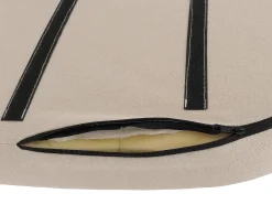 Silla de comedor MCW-O27 (set de 2), beige
