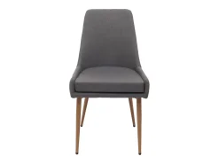 Silla de comedor MCW-O27 (set de 2), gris oscuro