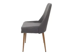Silla de comedor MCW-O27 (set de 2), gris oscuro