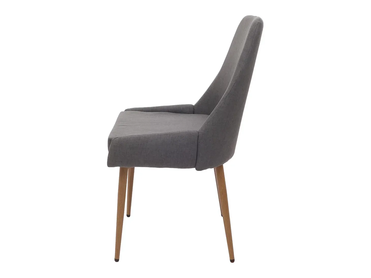 Silla de comedor MCW-O27 (set de 2), gris oscuro