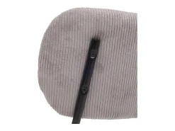 Silla de comedor MCW-O26 (set de 2), gris claro