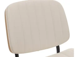 Silla de comedor MCW-O44 (set de 2), natural, blanco