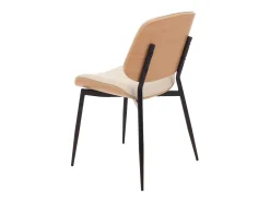 Silla de comedor MCW-O44 (set de 2), natural, blanco