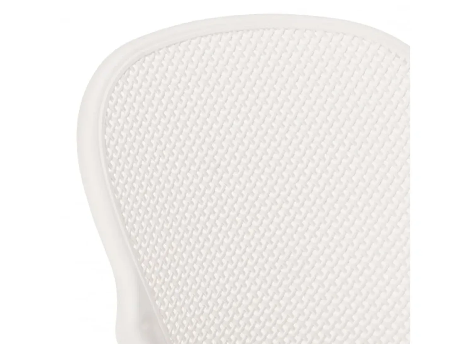 Silla de comedor moderna para bar, restaurante y cocina al aire libre en polipropileno Clara - Blanco