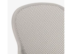 Silla de comedor moderna para bar, restaurante y cocina al aire libre en polipropileno Clara - Gris