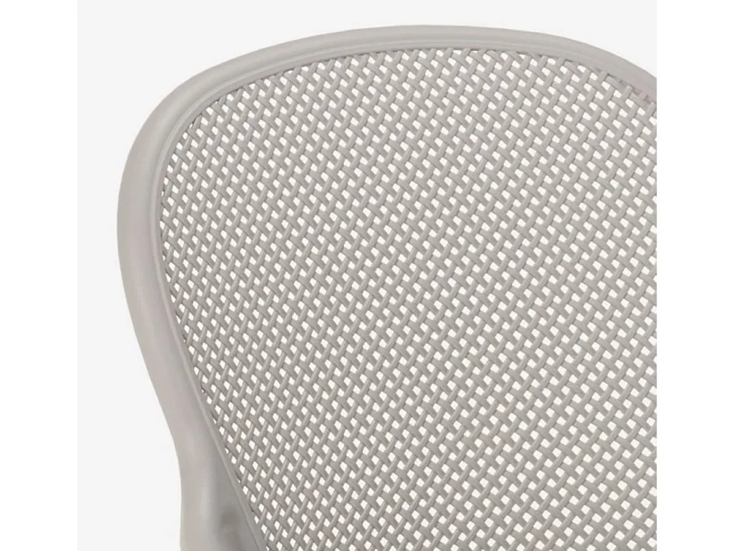 Silla de comedor moderna para bar, restaurante y cocina al aire libre en polipropileno Clara - Gris