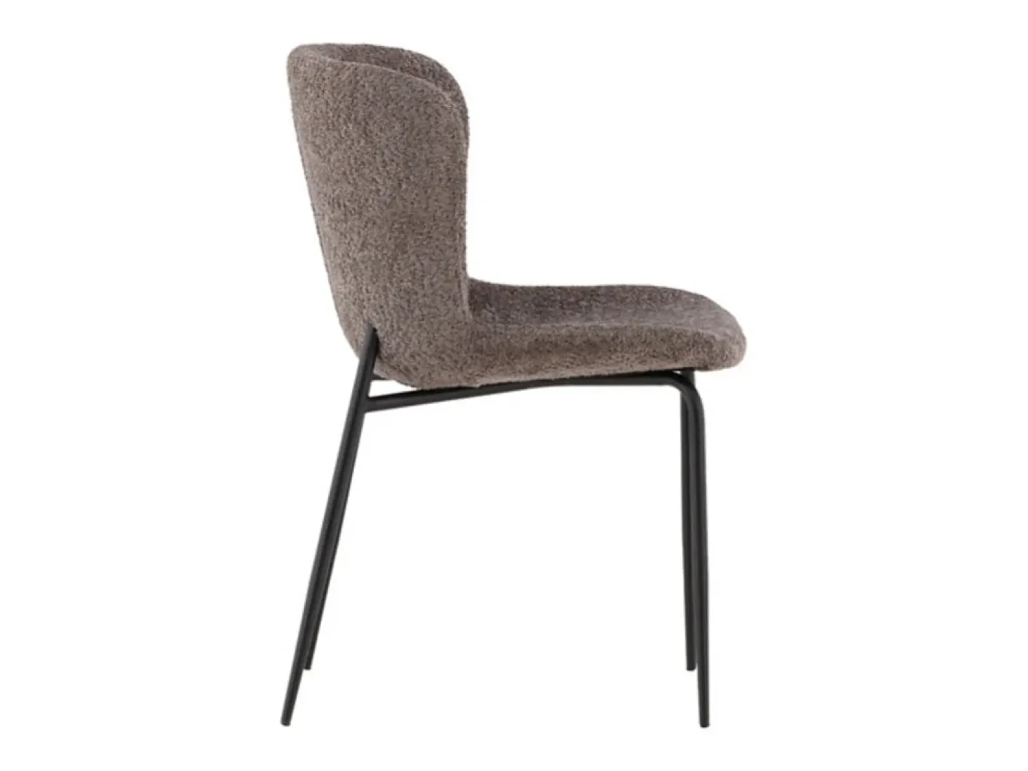 Silla de comedor Modesto marrón.