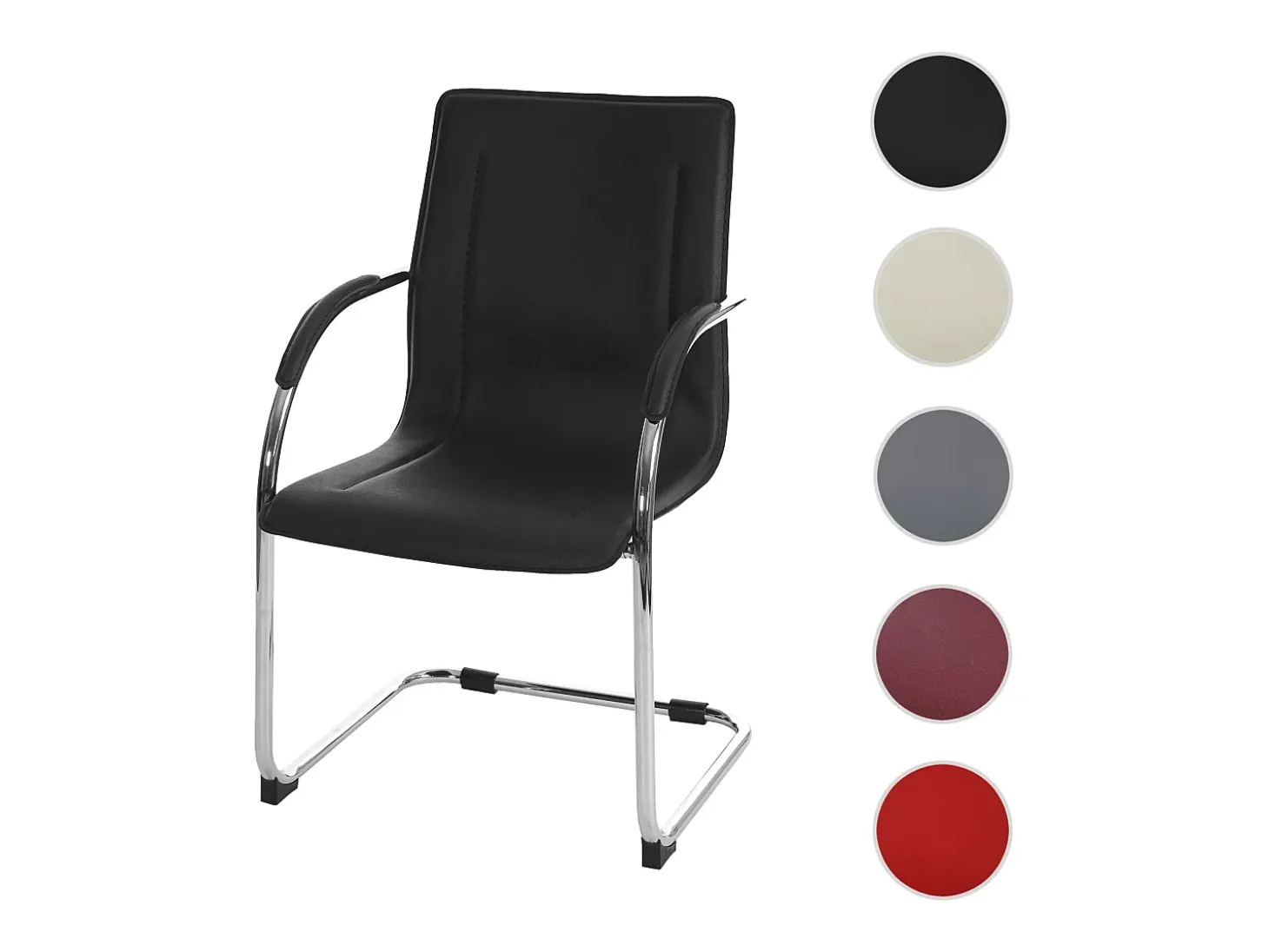 Silla de comedor Perm, negro