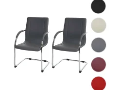 Silla de comedor Perm (set de 2), marrón