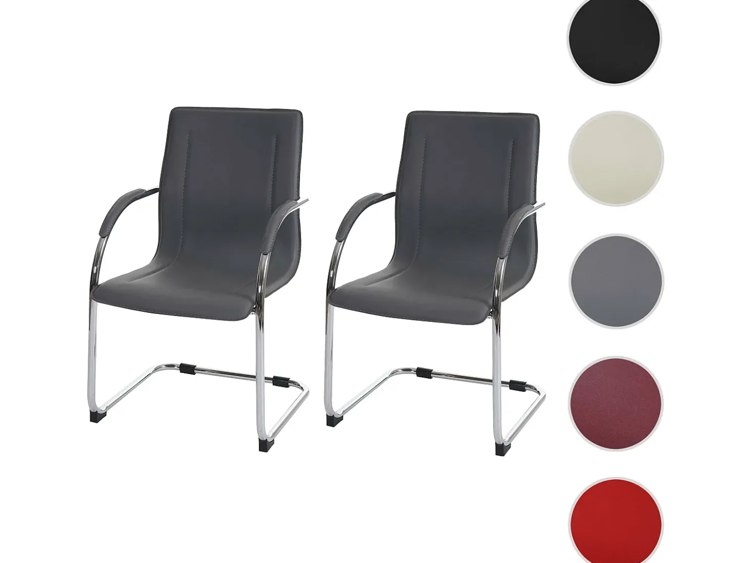 Silla de comedor Perm (set de 2), marrón