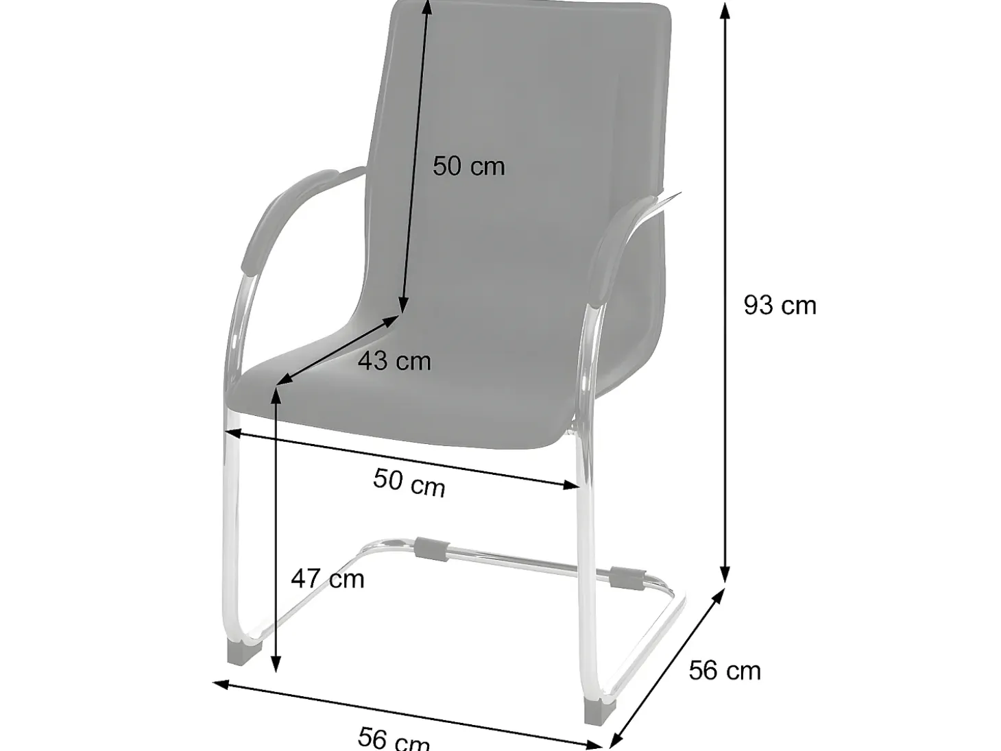 Silla de comedor Perm (set de 2), marrón