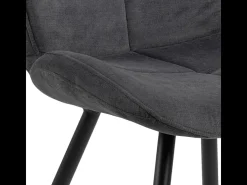 Silla de comedor Petri gris, negro.